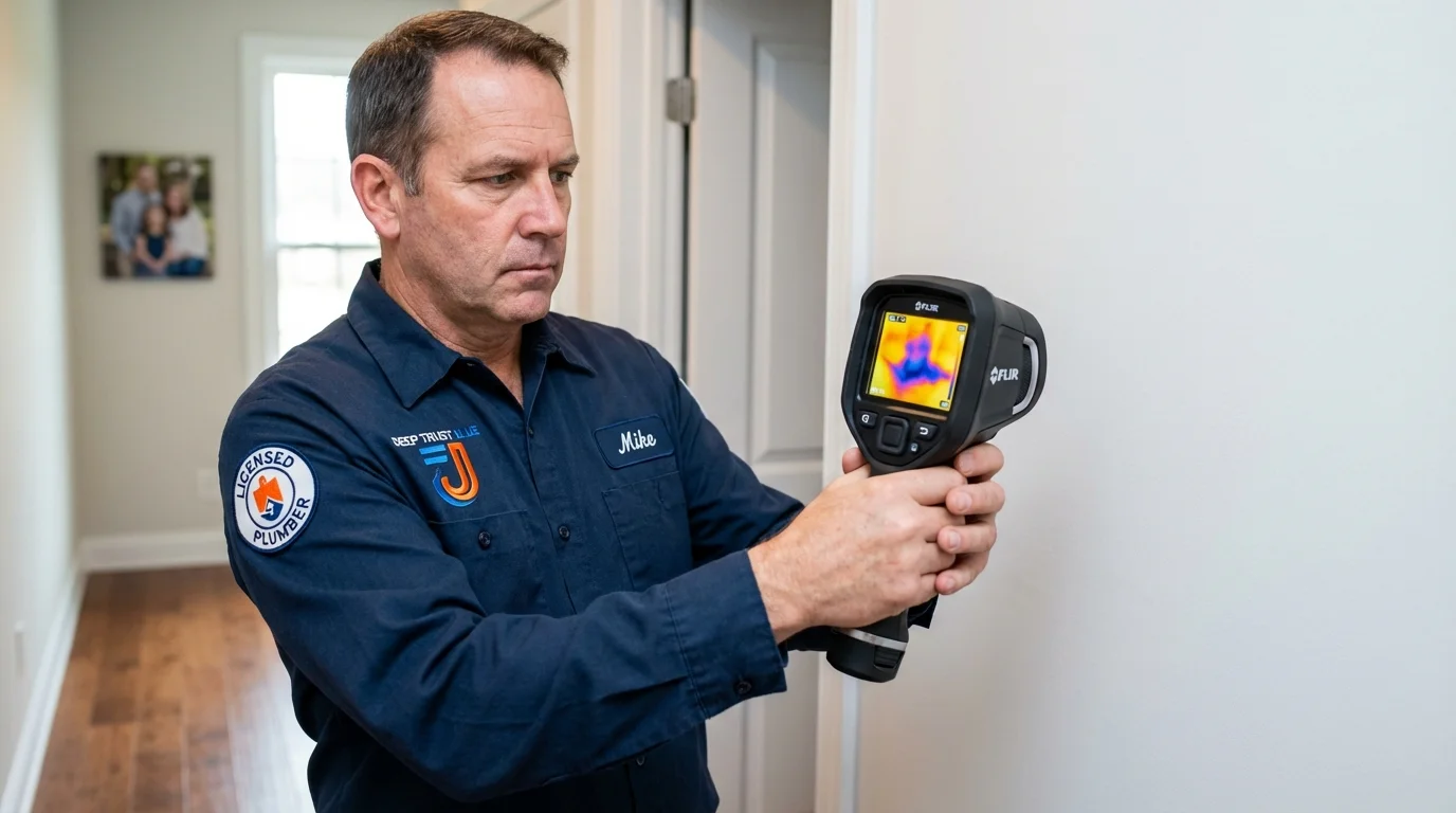 Thermal imaging leak detection by Johns Plumbing LLC in Malakoff